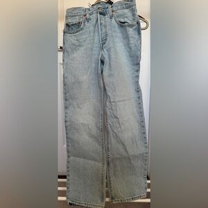 Levi’s Light Blue Jeans - 501’ (Wide Leg, Straight)